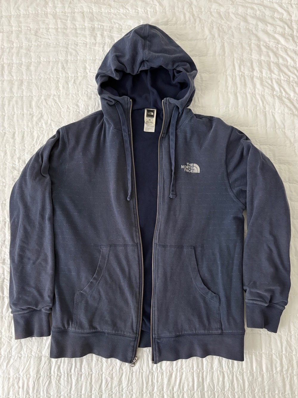 The North Face Men’s Dark Navy Full-Zip Hooded Sweatshirt